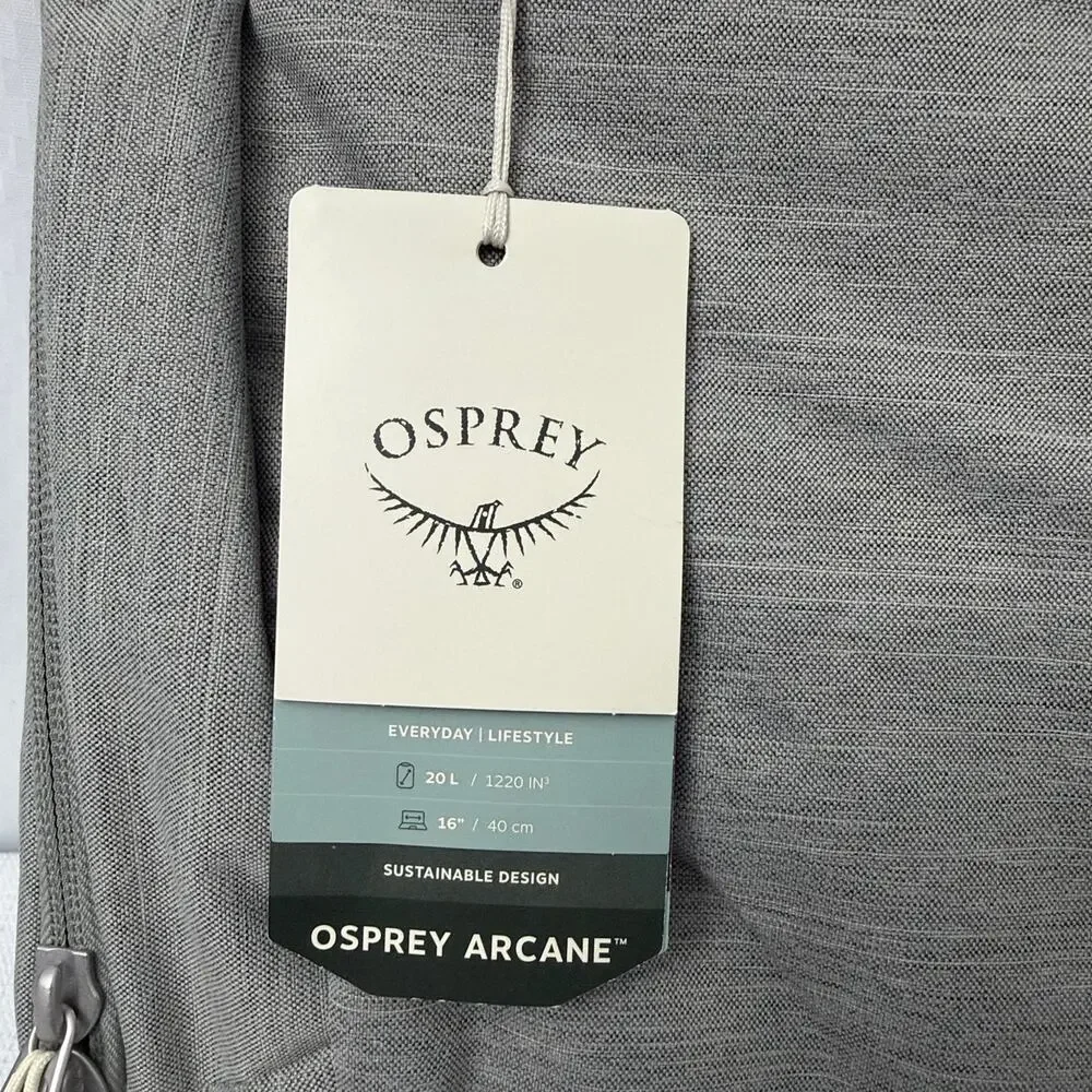 Osprey Arcane Large Day Backpack Grey Heather Commuter Travel 20L 16